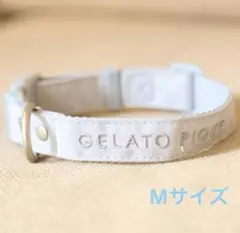 ジェラートピケ 首輪 ブルー Mサイズ