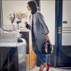 ラベンハムノーカラーキルティングコート　（SHIHOさん着用） サイズ36