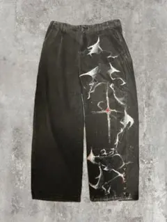 デニム　リメイクペイント　y2k