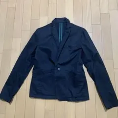 tk.TAKEO KIKUCHI テーラードジャケット 短丈黒ストライプ美品のサムネイル