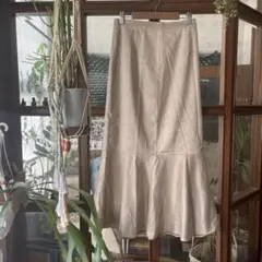 LOWRYS FARM スエードマーメイドスカート　L 定価5500