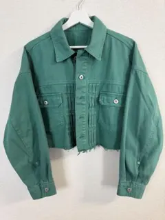 PAGE BOY デニムジャケット グリーンのサムネイル