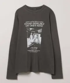 土日値下げ！JEANASIS ジーナシス　グラフィックビンテージロンT グレー