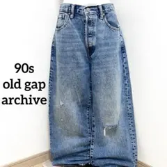 90s archive old GAP damage buggy denim