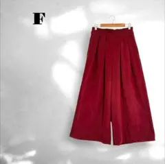 ワイドパンツ シンプル 上品 カジュアル ストレッチ ワインレッド