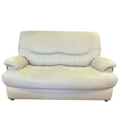 【良品】カリモク　チターノ　本革2人掛けソファ　karimoku