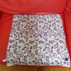お値下げ✨ANNA SUI 紫色花柄ハンカチ　大判