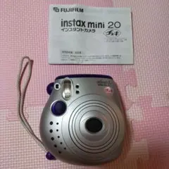 チェキ　本体　instax mini20  パープル　ジャンク品　動作未確認