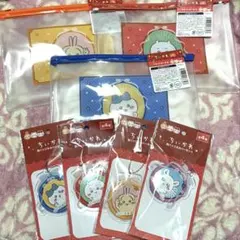 【匿名発送】ちいかわ　キャンドゥ　100均　缶バッチ　フラットポーチ　7点セット