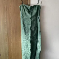 グリーンチューブトップワンピース