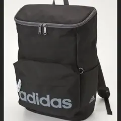 美品 adidas アディダス スクエア リュック 通学 黒 高校生 中学生