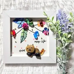 シーグラスアート 人生を楽しむ enjoy life