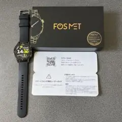 FOSMET QS40 ブラック スマートウォッチ 本体
