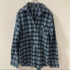 早い者勝ち★こなれ感♡ チェック柄 長袖シャツ 襟付きシャツ