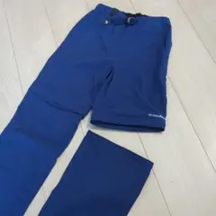 とりもちさん専用　mont-bell 140サイズ青　コンバーチブルパンツ
