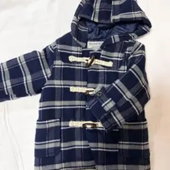 アプレレクール　ダッフルコート キッズ ネイビー チェック柄