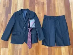 コムサイズム　キッズ　ジャケット・半ズボン・ネクタイ　3点セット