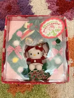 【新品未使用】チャーミーキティ　クリスマスリース　ぬいぐるみ　レトロ 新品未使用】チャーミーキティ クリスマスリース ぬいぐるみ レトロ