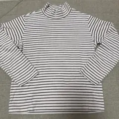 ユニクロ　リブハイネックTシャツ