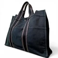正規品 HERMES エルメス トートバッグ フールトゥ 黒 ブラック A4収納のサムネイル
