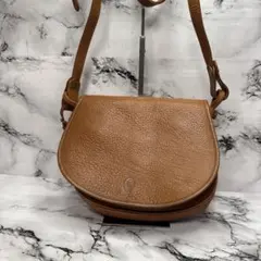 (極美品)大人気、ラルフローレン、ショルダー、オールレザー、シボ革、人気色、茶