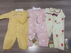 【タグ付き未使用】ロンパース3枚セット