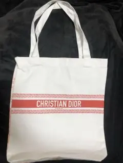 Dior ディオール　ノベルティ　エコバッグ　赤