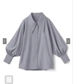 GRL ビッグカラーボリュームスリーブブラウス[tg534] L