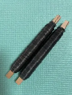 フラワー用黒金属ワイヤー2本セット