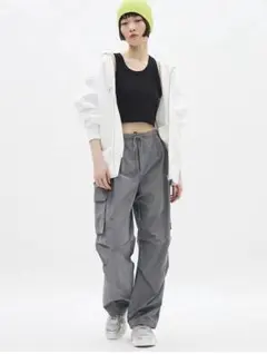 GUパラシュートカーゴパンツ【丈標準70.0㎝〜74.0㎝】