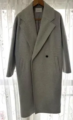 【La SRIC】グレー ロングコート　38