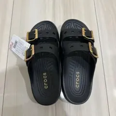 CROCS 24cm クロックス サタデー メタリック バックル サンダル - メルカリ