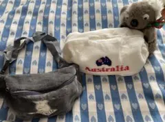 オーストラリア土産 コアラ ティシュBOX コアラ ウエストポーチ セット