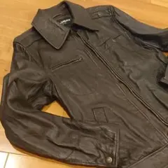 美品 DOLCE&GABBANAドルチェ&ガッバーナ レザージャケット ブラウン