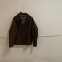 ユニクロ　ブラウン チェク柄　ジャケット