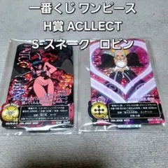 一番くじ ワンピース H賞 ACLLECT S-スネーク ロビン ホロ加工 2点