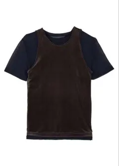 Ameri MEDI SHEER VELOUR SET TOP ブラウンのサムネイル