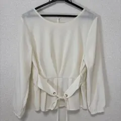 【ROPE PICNIC】長袖ブラウス　ペプラム