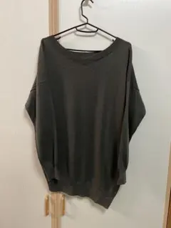 LEPSIM 2WAYアシンメトリー薄手ニット　チュニック