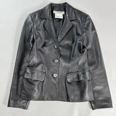 KATHARINE HAMNETT LONDON レザージャケット Mサイズ 1980s Katharine Hamnett Black Leather Jacket – UK Vintage