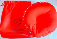 スヌーピー　ビーズクッション　カウチクッション　レッド 収納袋付き