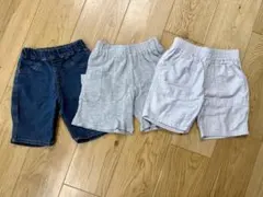 キッズショートパンツ3点セット