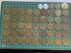 韓国　10ウォン　コイン　旧硬貨　45枚のサムネイル
