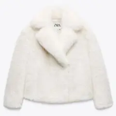 2026年最新】ZARA フェイクファー ショートコートの人気アイテム