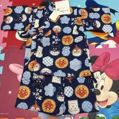 アンパンマン　青　甚平　80cm 90cm
