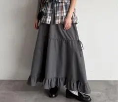 【完売色】kutir フリルスカート　アソートダブルリボン　ドロスト　春夏のサムネイル