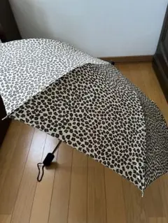 折り畳み傘　エコバッグ付き　ヒョウ柄