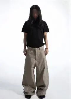 COLN mono curved pants