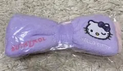 ハローキティ リボン型ヘアバンド 紫