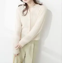 natural couture ラメファンシーヤーン前後2WAYカーディガン